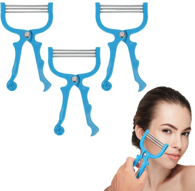 Main image of 3Pcs Facial Hair Remover Spring Eyebrow Face Epilator Coil Portable Hair Remover Manual Face Hair Removers Threaders Spring Threading Tool for Women Lady