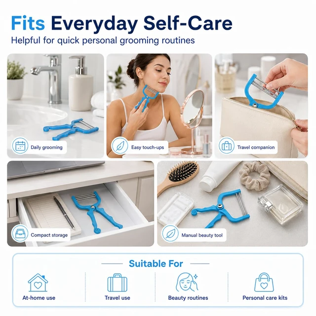 Alt view image 5 of 7 - 3Pcs Facial Hair Remover Spring Eyebrow Face Epilator Coil Portable Hair Remover Manual Face Hair Removers Threaders Spring Threading Tool for Women Lady