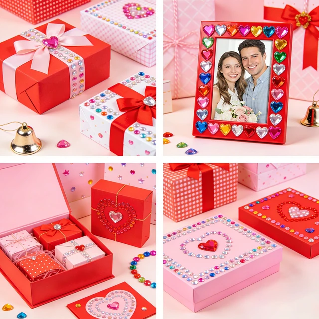 Alt view image 7 of 7 - 3200pcs Gems for Crafting, Sticker Jewels for Crafts, 12 Sheet Self Adhesive Gems & Rhinestone Adhesive, Acrylic Craft Jewels, Sticky Gems, Gem Stickers for Kids, Face Jewels & Craft Stickers