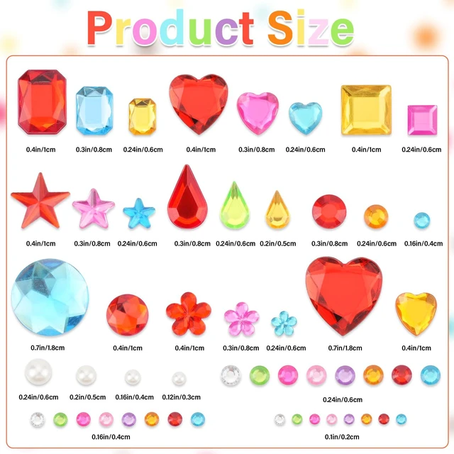 Alt view image 2 of 7 - 2317 Pcs Self Adhesive Gem Stickers, 11 Sheets Rhinestone Jewel Stickers for Crafts, Assorted Glitter Gems for Scrapbooking, Card Making, DIY Decoration