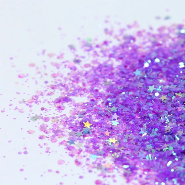 Alt view image 2 of 6 - Face Jewels 6 Sheets Self-adhesive Stickers, 10g Chunky Glitter | Face Gems Stick On, Face Rhinestones Crystals Mermaid Fairy Euphoria Eye Body Makeup Rave Festival Outfit Decoration