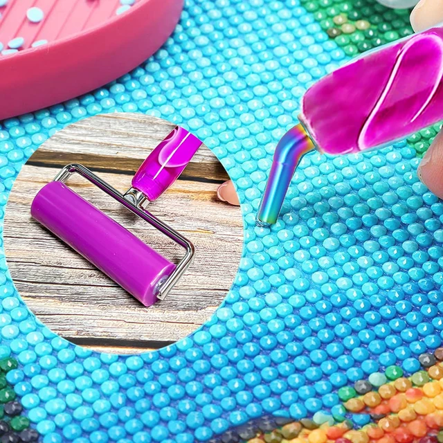 Alt view image 2 of 7 - Diamond Art Pens Tools Diamond Painting Accessories Kits with Screw Metal Tip Roller Diamond Painting Pen Drill Bead Dot Pens for Art Craft Nail (Purple Pen Color 6)
