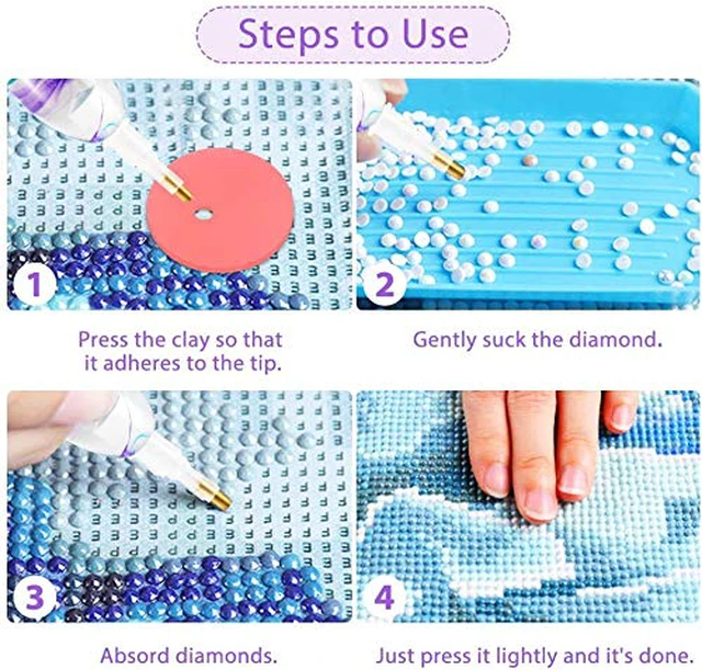 Alt view image 4 of 5 - Diamond Painting Pen, Resin, Blue, 5D, Diamond Painting Tools, Hobby