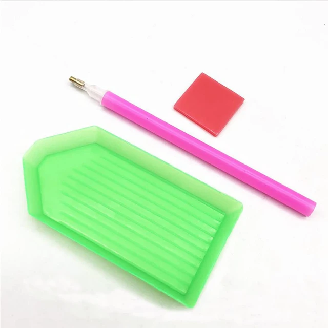 Alt view image 2 of 7 - 15 PCS Diamond Painting Tools with Drill Pen Grip and Tray,5D Diamond Painting Accessories and Tools for Kids Adults (Green)