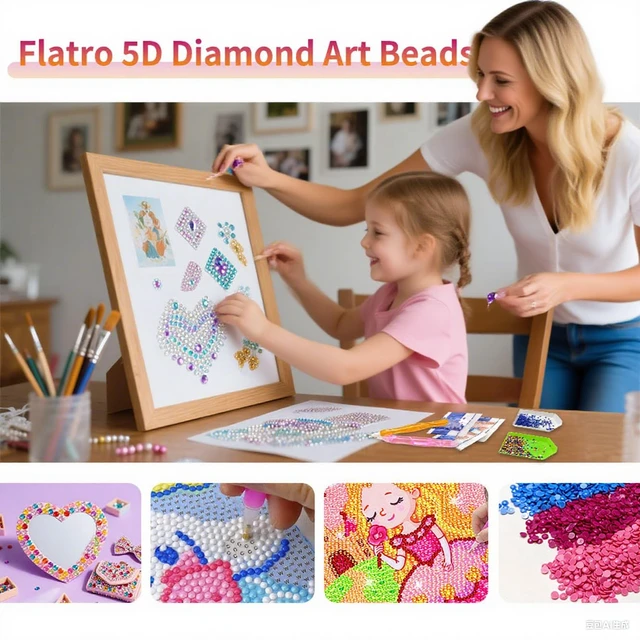 Alt view image 6 of 6 - 447 Colors Round Diamond Painting Beads | 89400 Pcs Replacement Beads for Missing Drills, DIY Diamond Art Painting Gems & Nail Art Accessories, 200 Pcs Per Color