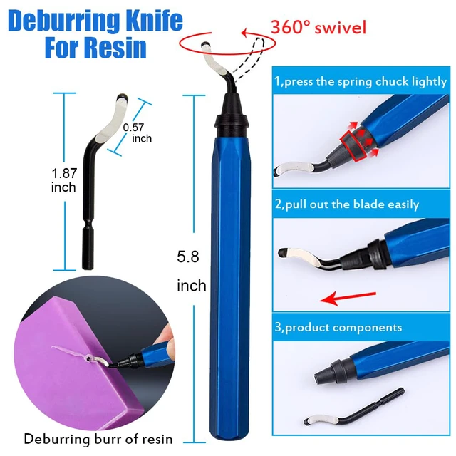 Alt view image 4 of 7 - Resin Polishing Tools Kit,Electric Resin Drill Kit,Rotary Pen & Deburring Tool 3D Printing for Keychain Making,Jewelry Art,Resin Duberring, Drilling,Polishing,Engraving,DIY