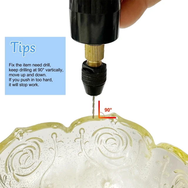 Alt view image 7 of 7 - 233Pcs Electric Drill for Resin Art,Craft Hand Drill with Bits (0-3mm) Flat Nose Pliers, Keychain Making Kit,Small Electric Pin Vise Kit for Resin Mold Keychain Pendant Jewelry Making