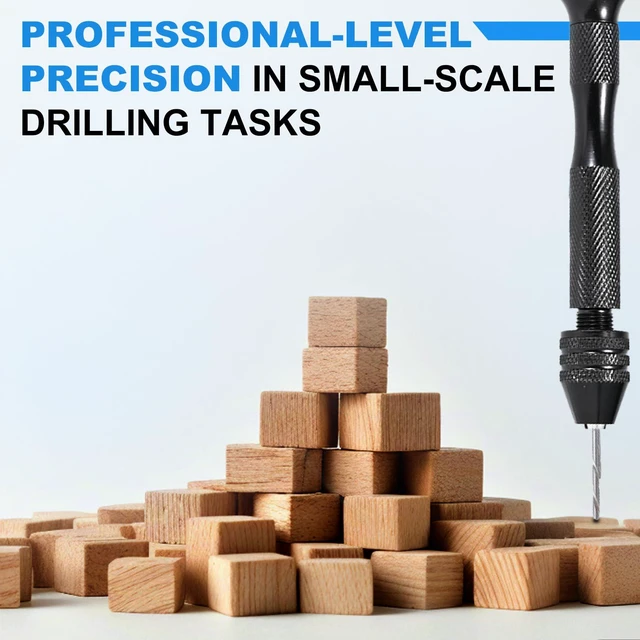 Alt view image 7 of 7 - 26 PCS Micro Drill Bit Set, Pin Vise Hand Drill Manual Jewelry w/Micro Drill Bits (0.5mm-2.5mm), Rotary Craft Drill for Jewelry Making, Resin, Wood, Plastic, Miniature, Beads, Clay