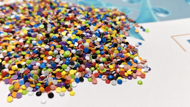 Alt view image 4 of 6 - Diamond Art Beads, Color Code 780 Round Resin Drills | 4000 Pcs Flat Bottom Replacement Gems for 5D DIY Diamond Painting Accessories & Nail Art Crafts