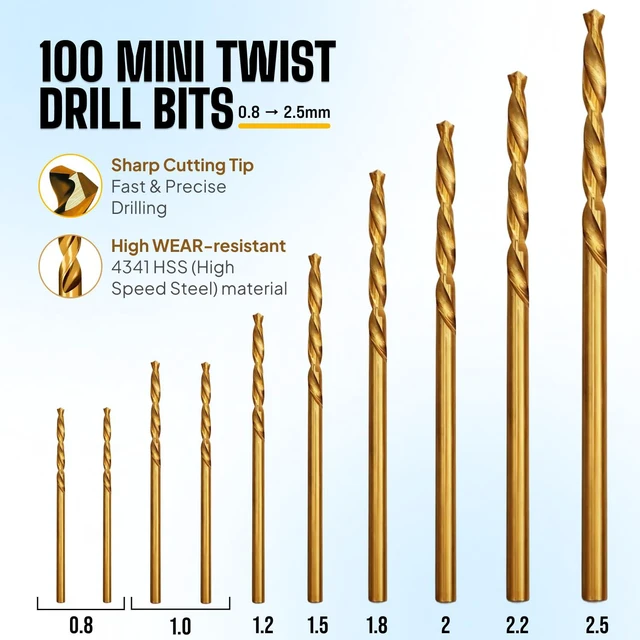 Alt view image 5 of 7 - Jewelry Hand Drill Pin Vise, Micro Drill Bits Set for Resin & Crafts, Blue