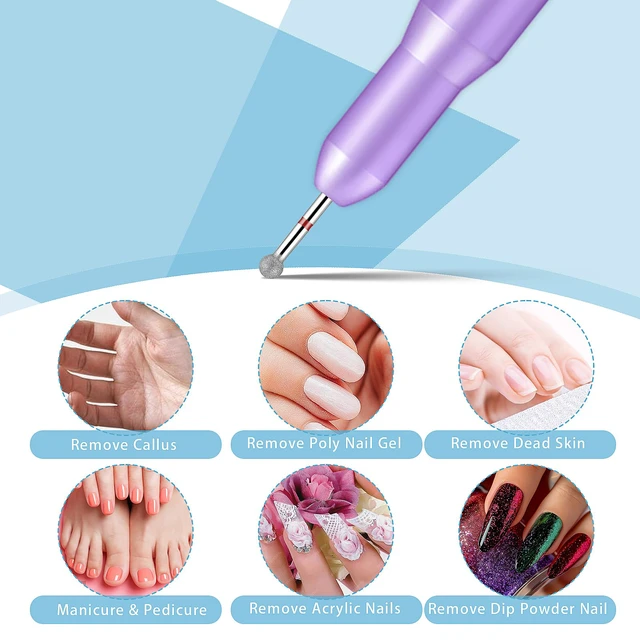 Alt view image 7 of 7 - Nail Drill Bits Cuticle Clean,1 Pcs Diamond Ball Head Burrs Nail Bits Professional Dead Skin Manicure Tools Safety Removal Cuticle Drill Bit(Round Shape)