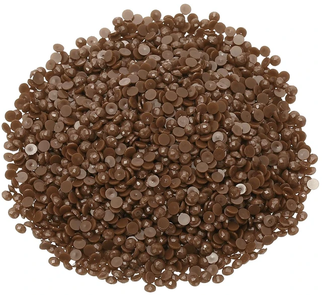 Main image of 6000 Pcs Diamond Art Painting Replacement Beads, Resin Crystal Painting Rhinestones, Diamond Art Accessories for Nails Crafts DIY Makeup, Deep Brown