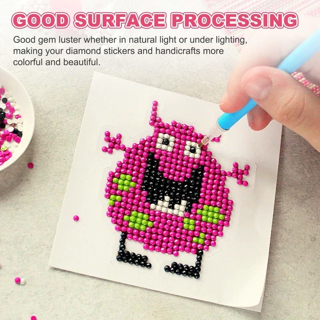 Alt view image 5 of 6 - 6000 Pcs Diamond Art Painting Replacement Beads, Resin Crystal Painting Rhinestones, Diamond Art Accessories for Nails Crafts DIY Makeup, Deep Brown
