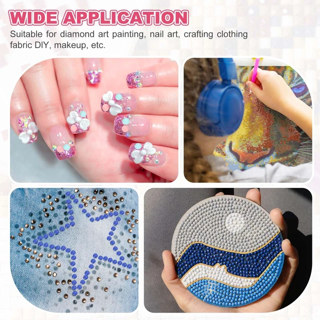 Alt view image 6 of 6 - 6000 Pcs Diamond Art Painting Replacement Beads, Resin Crystal Painting Rhinestones, Diamond Art Accessories for Nails Crafts DIY Makeup, Deep Brown