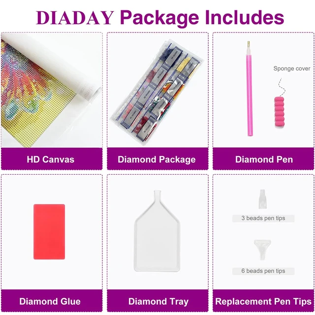 Alt view image 6 of 7 - Mandala Diamond Painting Kits for Adults, Diamond Art 12x12 Inch | 5D Diamond Art Kits, DIY Crystal Gem Art, Round Full Drill, All Tools, Relaxing Craft Home Wall Decor Gift, Beginner Friendly