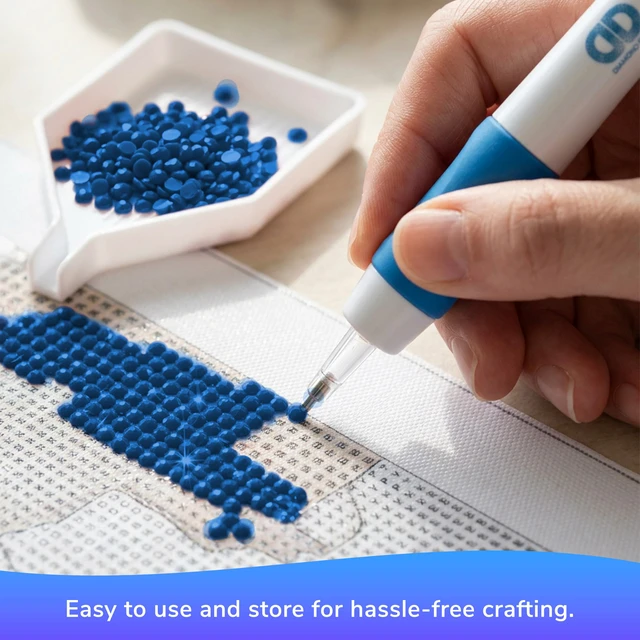 Alt view image 7 of 7 - 2.8mm Round Beads, 12g Cylinder, Ocean Blue, Freestyle Drills | Premium resin pieces that grip firmly, brilliant color, neat shape, suited to refill mosaic kits or revive dull canvas