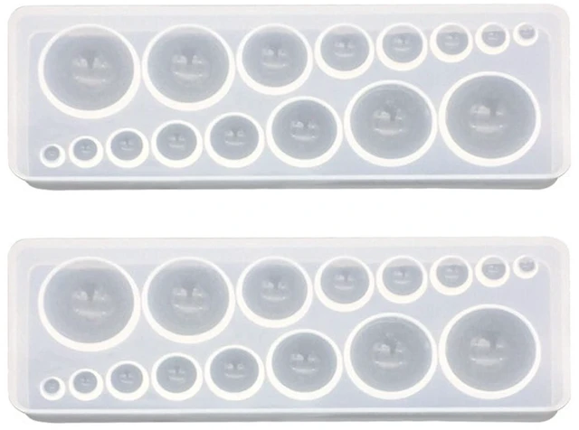 Main image of Round Cabochon Mold Resin Jewelry Molds Silicone Molds for Resin | 2Pcs Small Round Resin Jewelry Casting Molds,Gem Jewelry Casting Mold for Making Earrings, Jewelry Making Crafting Projects