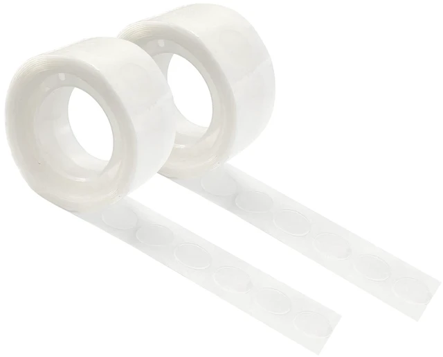 Main image of 200 PCS Glue Points for Balloons, Removable Sticky Point Tape, Adhesive Double Sided Clear dots for Craft Decoration