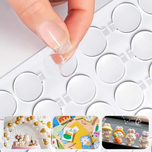 Main image of Removable Glue Dots for Balloon Poster Craft Decor (100, 0.78 in) | Serves as balloon tape and balloon stickers for party decor, firmly secures balloons to build arches and garlands stably