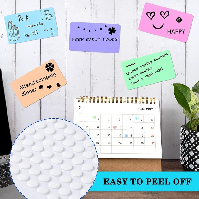 Alt view image 6 of 7 - 6 mm Sticky Dots,140 Pcs Round Putty Clear Tape for DIY Crafts | Sticky Tack Points Tape for School Office,Heavy Duty No Trace Poster Adhesive Mounting Tape for Removable Balloons Stickers