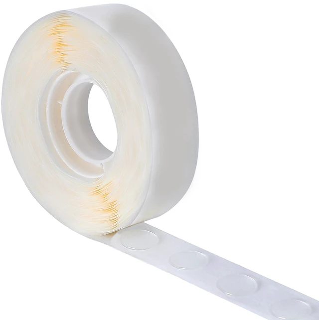 Main image of Two-Sided Adhesive Dots for Crafts, Balloons, Holiday Party Decorations, Clean Removable Non-Marking (100pc, Diameter :0.4IN)