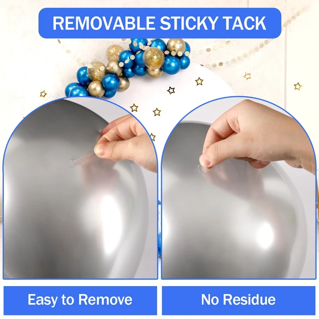 Alt view image 3 of 7 - 140 Pcs Double Sided Sticky Dots,15 mm Round Putty Clear Tape | Glue No Trace Sticky Tack Adhesive Tape for Adhesive Poster Tape for Wall Decor Photos Party Balloons Crafts