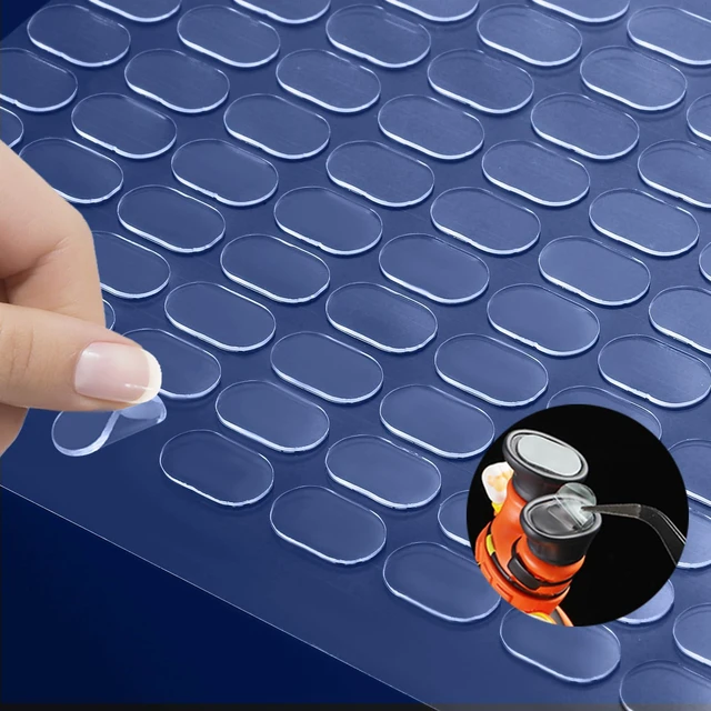 Main image of 300pcs Transparent Adhesive Dots Double- Sided Sticky Tack - Strong and Traceless Adhesive Stick Dots for Poster, Photos, Office & HomeFestival Party Decorations, etc