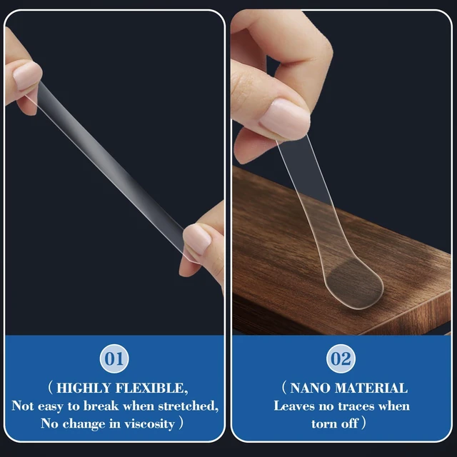 Alt view image 3 of 7 - 300pcs Transparent Adhesive Dots Double- Sided Sticky Tack - Strong and Traceless Adhesive Stick Dots for Poster, Photos, Office & HomeFestival Party Decorations, etc