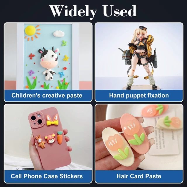 Alt view image 4 of 7 - 300pcs Transparent Adhesive Dots Double- Sided Sticky Tack - Strong and Traceless Adhesive Stick Dots for Poster, Photos, Office & HomeFestival Party Decorations, etc