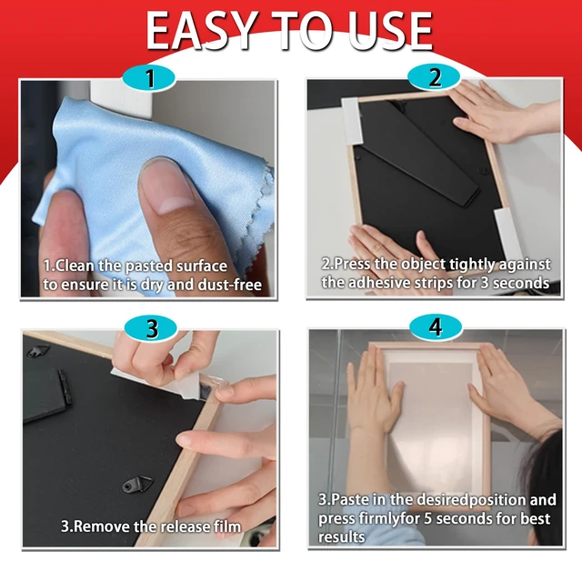 Alt view image 5 of 7 - Double Sided Sticky Tape, No Glue Residue Removable Stickers for Walls | Strong Mounting Strips Dots for Balloon, Photo, Art Craft, Party Supplies, Hanging Poster Decorations