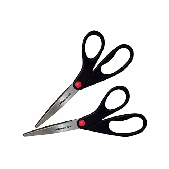 Alt view image 2 of 4 - Brand Scissors, 8", Straight, Black, Pack of 2