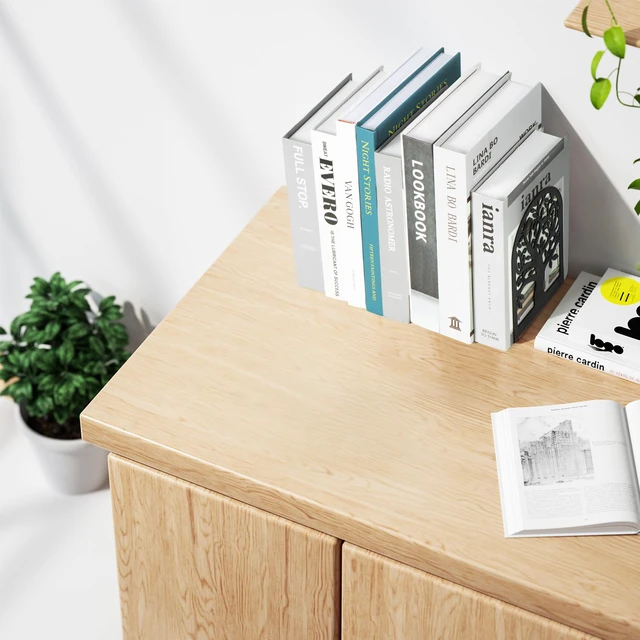 Alt view image 6 of 7 - 5 Pair Book Ends, Metal Bookends for Shelves, Decorative Bookends | Decorative Book Holder for Shelf, Tree Stopper for Heavy Books, Black Book Ends for Home Office, 6.5 X 4.7 X 3.5 Inch