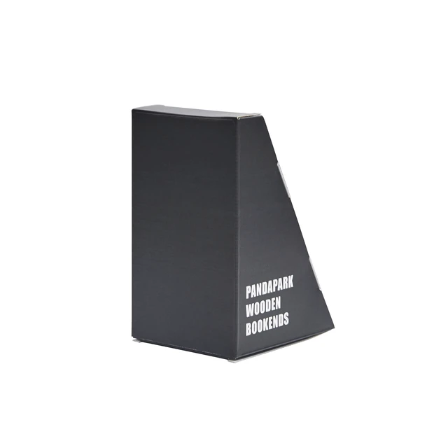 Alt view image 3 of 7 - Wood,Non-Skid Bookend for Shelves,Heavy Duty,Book Stand for CDs,1 Pair