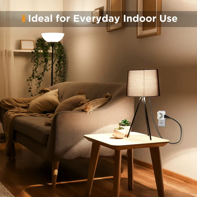 Alt view image 7 of 7 - Timers for Electrical Outlets, 24 Hour Indoor Plug-in Mechanical Timer Mini, 30 Minute Intervals, 3-Prong, Daily On/Off Cycle, for Lights, Lamps (2-Pack,ETL Listed) White