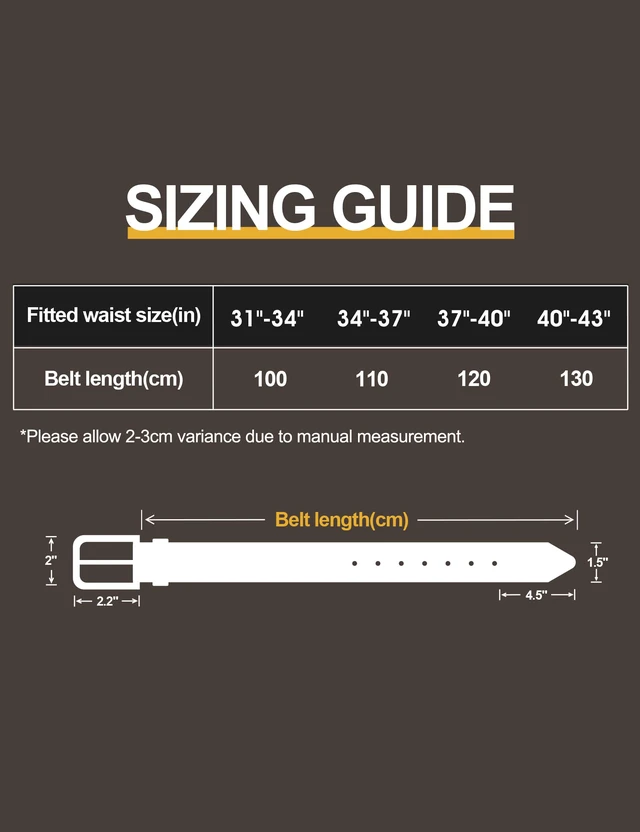 Alt view image 6 of 6 - Mens Black Dress Belt,Genuine Casual Mens Belts Leather for Jeans and Golf, Width1.5