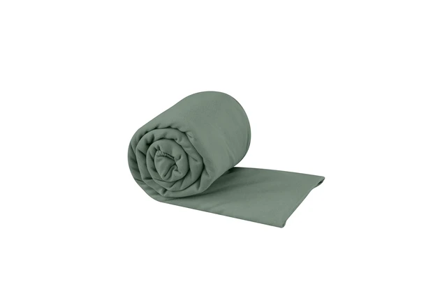 Alt view image 4 of 7 - Pocket Towel, Large, Sage | Lightweight, packable microfiber towel fits in a jacket pocket for camping, backpacking, travel, and trips to the gym