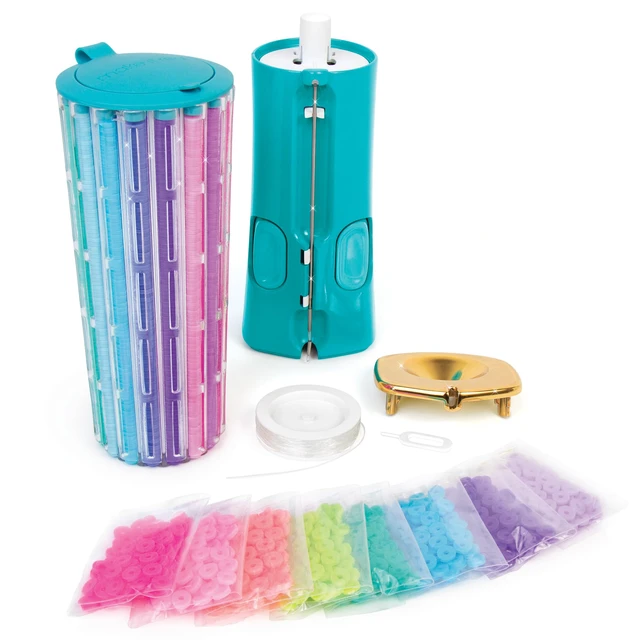 Alt view image 3 of 7 - Swift Clicks - Heishi Bracelet Maker - 2047pc, DIY Jewelry Craft Kit, Design & Make 23 Bead Bracelets, Rotate-Click-Wear, Girls Kids 8+
