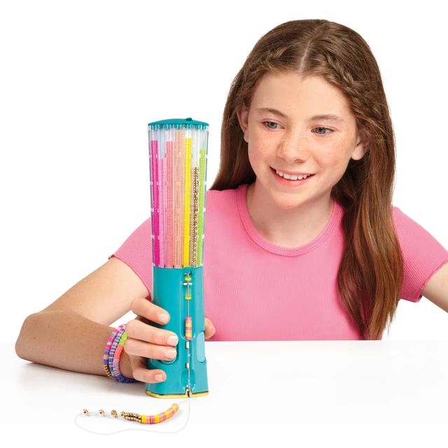 Alt view image 7 of 7 - Swift Clicks - Heishi Bracelet Maker - 2047pc, DIY Jewelry Craft Kit, Design & Make 23 Bead Bracelets, Rotate-Click-Wear, Girls Kids 8+