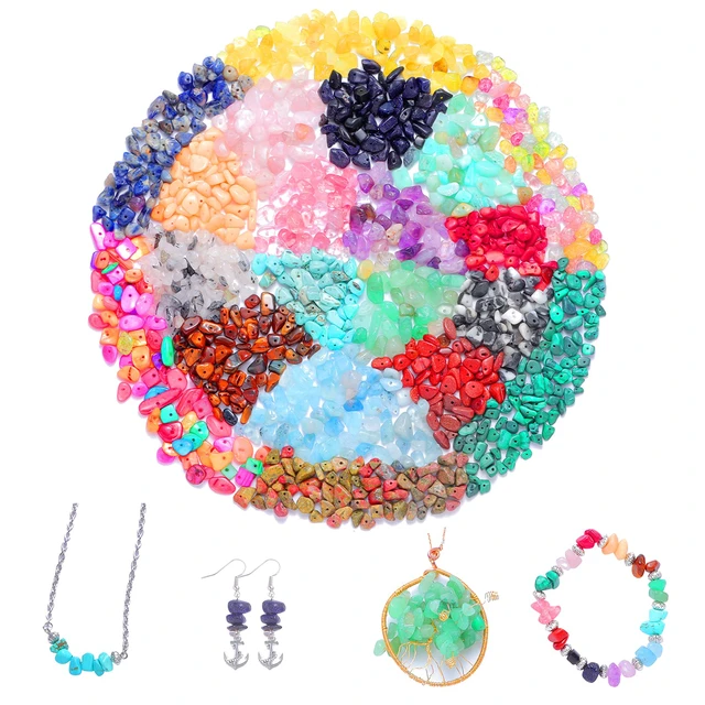 Alt view image 3 of 7 - Jewelry Making Supplies Kit - 1587 PCS Beads, Crystal Beads, Jewelry Pliers, Beading Wire, Earring Hooks, Rings, Bracelets for Girls and Adults