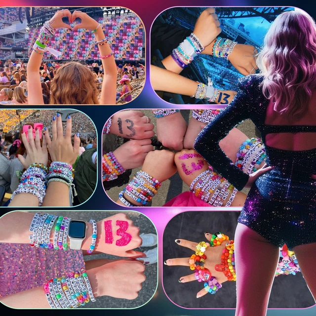 Alt view image 3 of 7 - 4200Pcs Pony Beads for Bracelet Making Kit, 48 Colors Kandi Beads Bracelet Kit, 2500PCS Rainbow Candy, 1700PCS Friendship Letter Bead with 20 Meter Elastic Strings