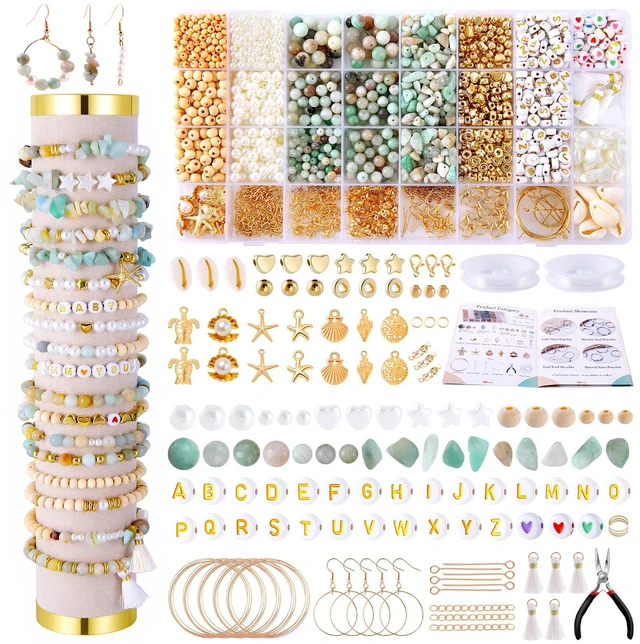 Main image of 1927PCS Jewelry Making Supplies Kit for Adults,Natural Stone Beads | for Irregular Natural Stone, Charm Bracelet Making Kit, Complete Craft Kit for DIY Bracelet/Necklace/Earring/Rings