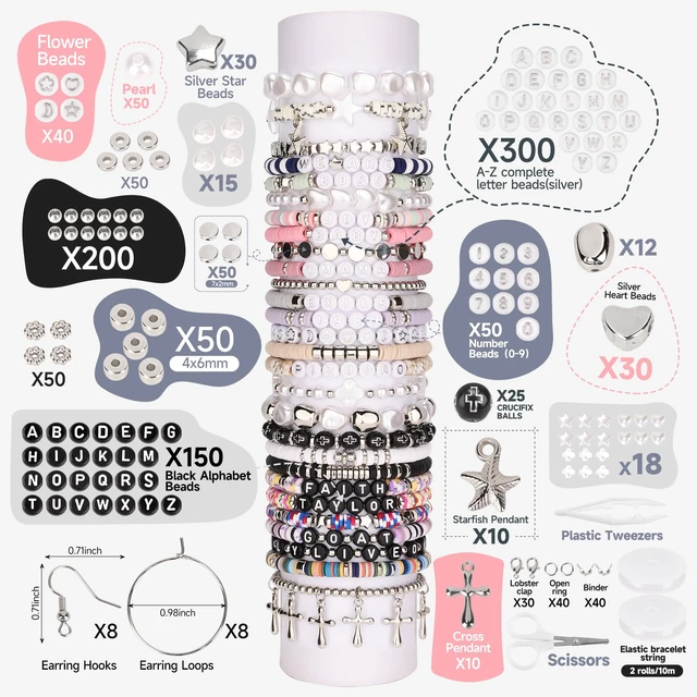Alt view image 4 of 7 - 3 Boxes Clay Beads for Bracelet Making Friendship Bracelets Gifts | 56 Fashion Colors,Collaborate on Making Bracelets,DIY Outfit Accessories,Creative and Meaningful Gift