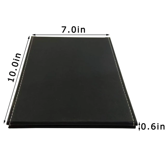Alt view image 3 of 7 - 10x7 Inches Portable Folding Makeup Mirror with Cosmetic Desktop Standing for Travel, Vanity Table, Room Decor, Beauty Gifts, Black