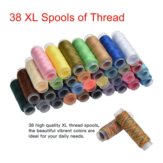 Alt view image 4 of 7 - Sewing Kit, 184 Large Premium Sewing Supplies, 38 XL Thread Spools, Suitable for Traveller, Adults, Kids, Beginner, Emergency, DIY and Home Button Repair Kit
