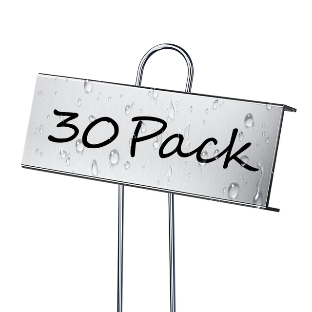 Main image of 30 Pack Metal Plant Labels for Outdoor Garden Waterproof Plant Markers, Labels Garden Markers for Seedlings Herbs Vegetable Greenhouse Gifts, with Pen