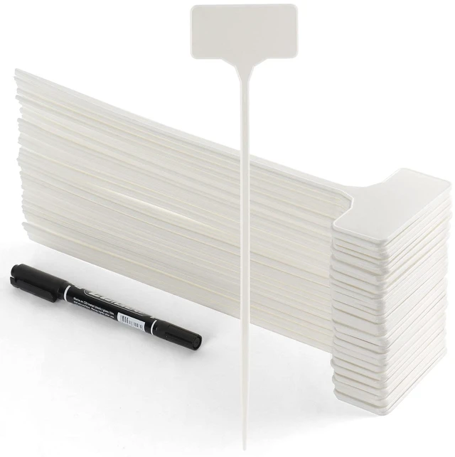 Main image of Garden Markers Waterproof, Outdoor Large Plant Id Tags Tall Plant Labels, Plastic Garden Signs Identification Stakes, for Vegetables Herb Seed Pot Flower, 50pcs 11'' Long