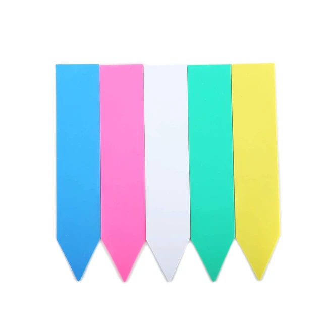 Alt view image 3 of 6 - 1000 Pcs Plant Tags and Labels - Plastic Waterproof Garden Markers | 4 Inch Nursery Pot Stake Tags, Plant Seed Label for Outdoor Garden, 5 Colors