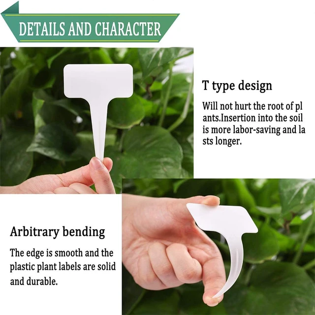 Alt view image 6 of 7 - 200pcs Plant Label, Seed Remark Name Sign Waterproof Flower Pot Name Marker | Record Plant Time Name Garden Seedling Marker Nursery Plant Tags Seed Label Potted Plant Stakes for Outdoor Indoor Garden