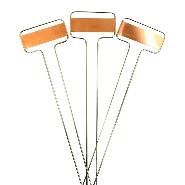 Alt view image 4 of 7 - Pack of 30 Copper Plant Labels for Garden, Metal Plant Markers Nameplate, Plant Tags for Outdoor and Potted Plants (10" x 2.6")