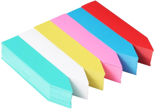 Main image of 300 Pcs Plastic Plant Nursery Garden Labels 6 Colors 4 Inch Pot Marker Garden Stake Tags Waterproof Plant Markers